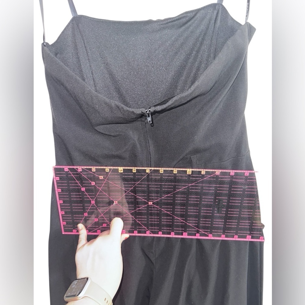 Bisou Bisou Strapless Black Wide Leg Jumpsuit 10 - Picture 9 of 10